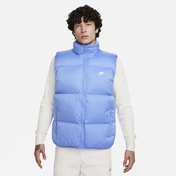 Sale Blue Recycled Polyester Puffer Jackets. Nike CA